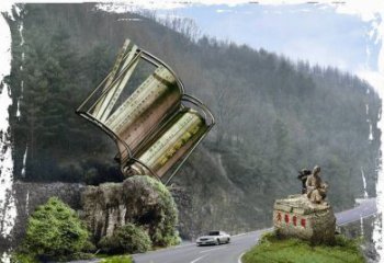 无锡神农本草经竹简雕塑——传承中华文化精髓
