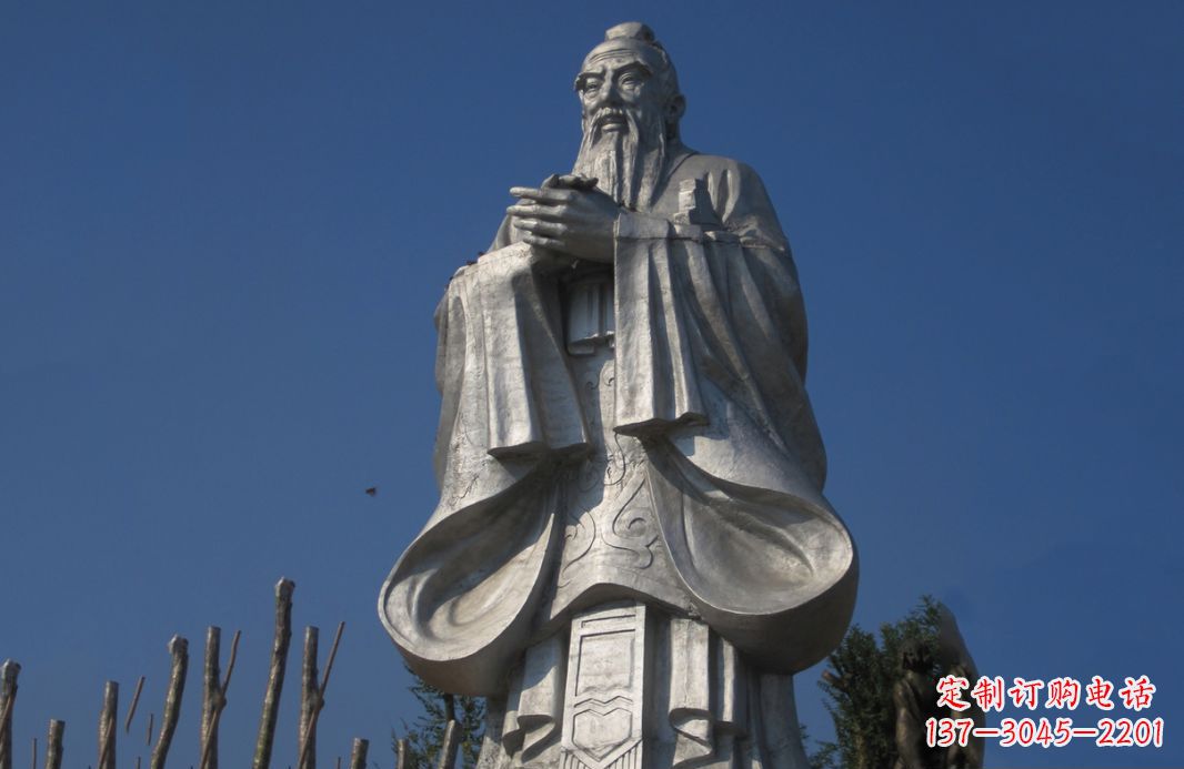 无锡不锈钢孔子人物雕塑——传承中华文化的精神象征