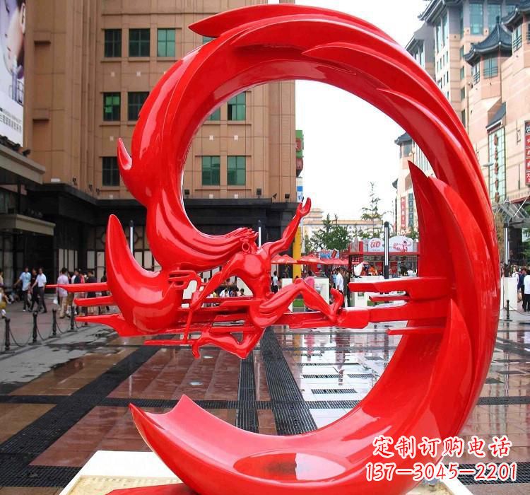 无锡夸父雕塑一种不锈钢的艺术