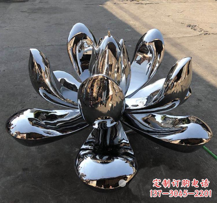 无锡不锈钢莲花雕塑精美优雅