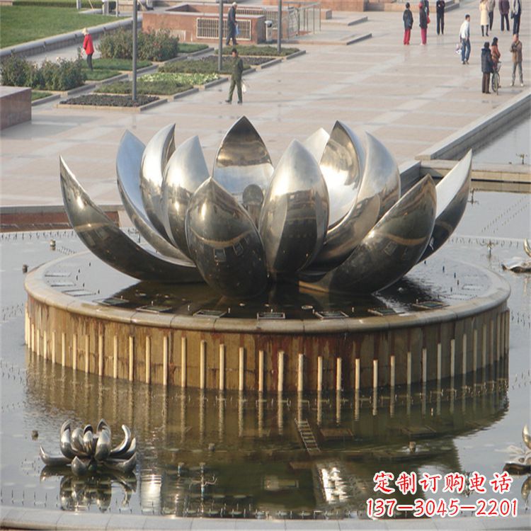 无锡不锈钢莲花喷泉——艺术与美的完美结合