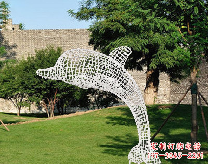 无锡不锈钢海豚雕塑让海洋之美永存