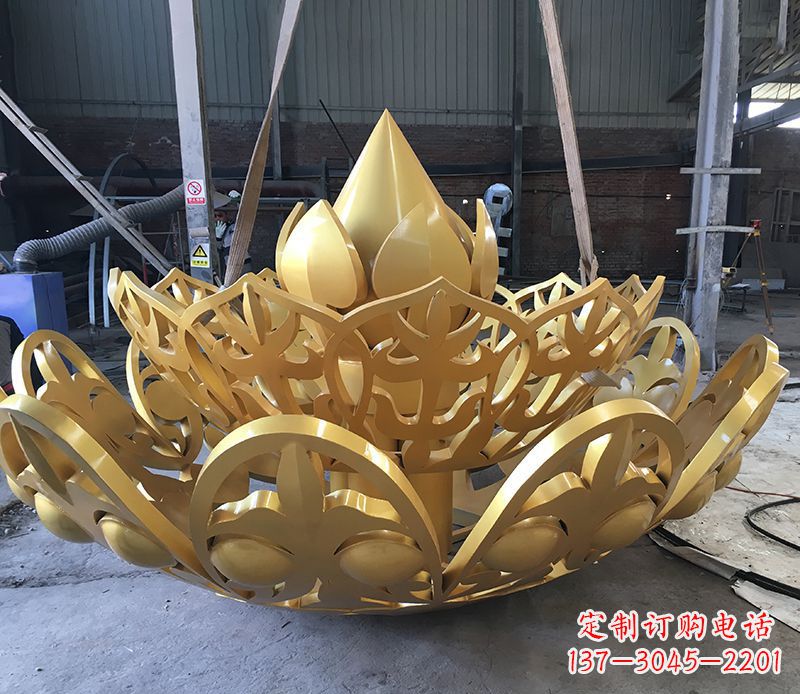 无锡不锈钢莲花雕塑精美绝伦