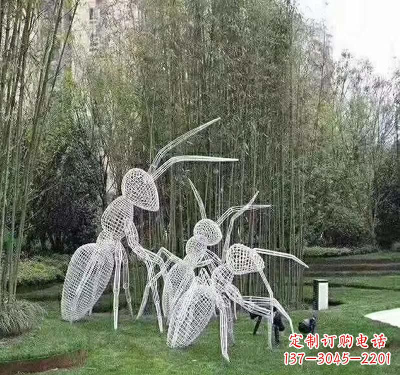 无锡不锈钢镂空蚂蚁雕塑艺术细节的精彩绝伦