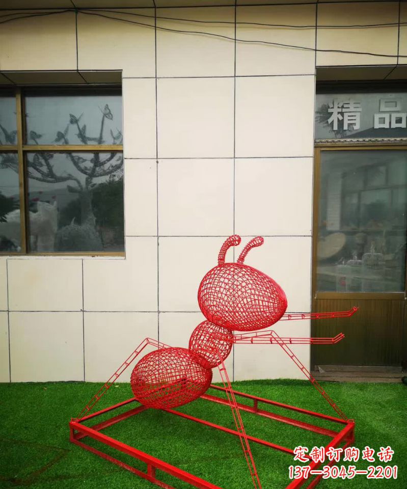 无锡不锈钢镂空蚂蚁雕塑1