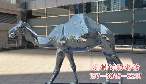 无锡不锈钢骆驼动物雕塑