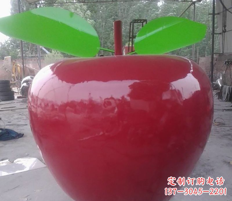 无锡不锈钢苹果城市景观雕塑