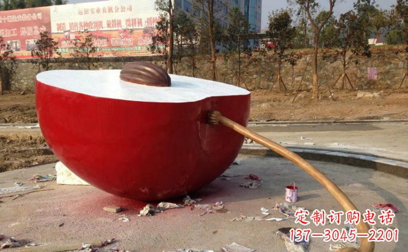 无锡不锈钢苹果雕塑艺术与实用的结合