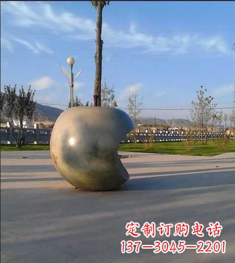 无锡不锈钢苹果雕塑艺术与现实的完美结合