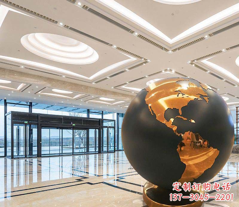无锡不锈钢地球仪雕塑精美绝伦