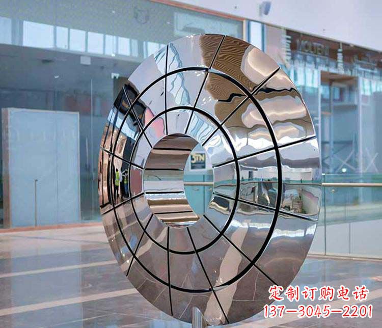 无锡不锈钢圆环雕塑——精美的艺术精品