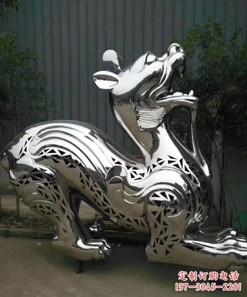 无锡不锈钢麒麟象征着祥和与美好
