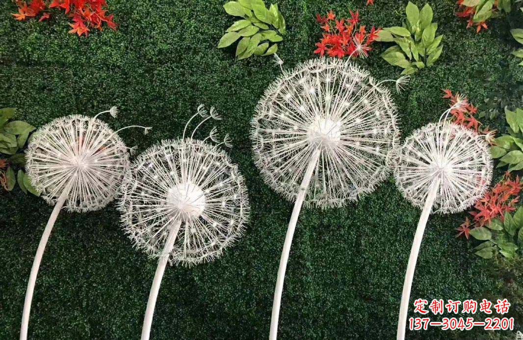 无锡不锈钢室内装饰蒲公英雕塑