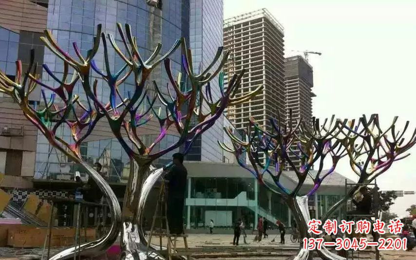 无锡不锈钢树枝景观雕塑