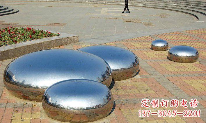 无锡不锈钢水滴雕塑艺术与美的完美结合