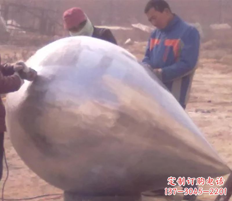 无锡不锈钢水滴广场雕塑