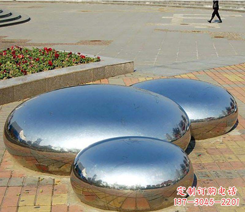 无锡不锈钢水滴校园雕塑