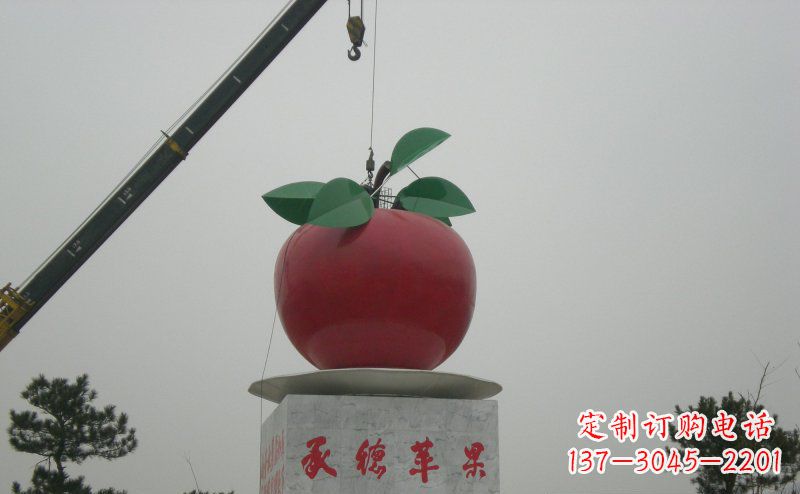 无锡不锈钢苹果雕塑艺术与美学的完美结合
