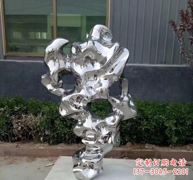 无锡不锈钢水景太湖石雕塑