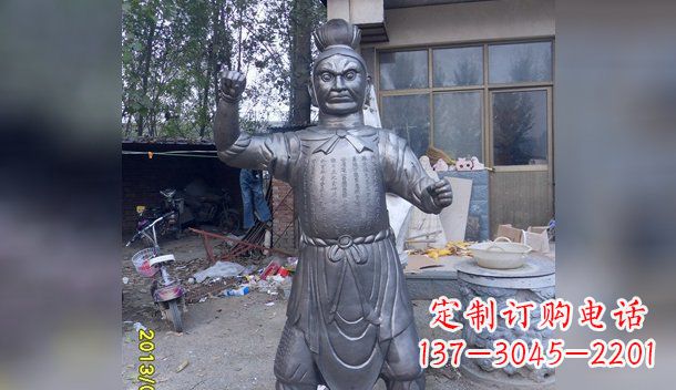 无锡不锈钢四大天王雕塑神圣守护者