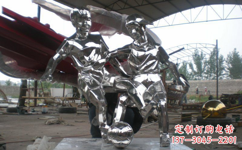 无锡不锈钢足球雕塑