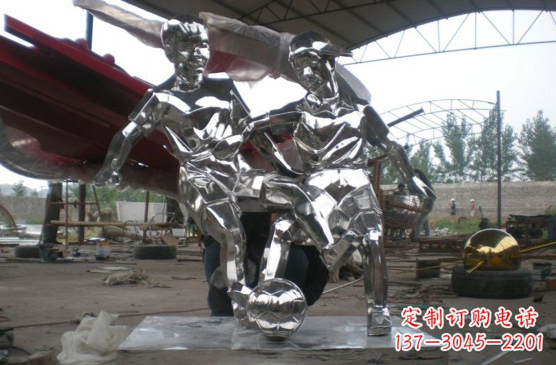 无锡不锈钢足球雕塑精美的艺术品