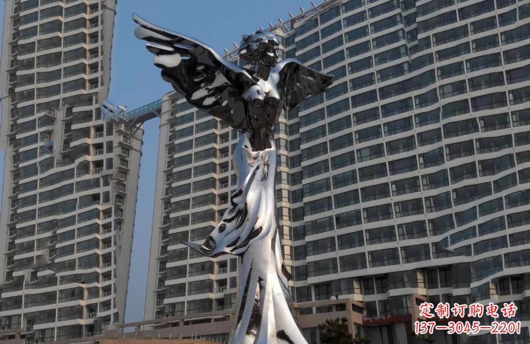 无锡不锈钢天使城市景观雕塑
