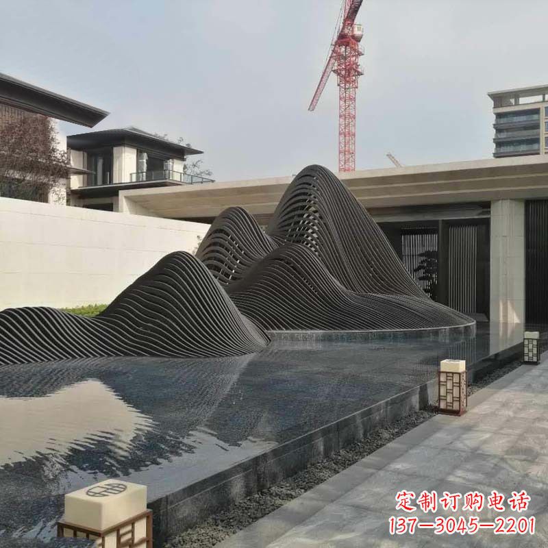 无锡不锈钢铁艺假山艺术性的美化