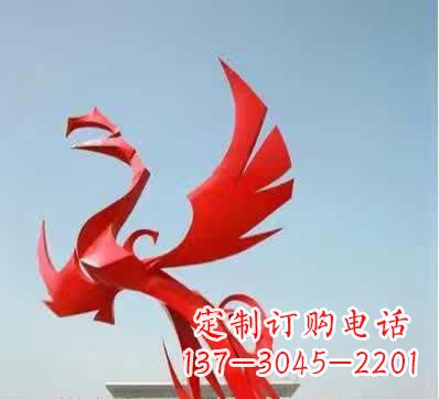 无锡不锈钢铁艺凤凰雕塑美丽的象征