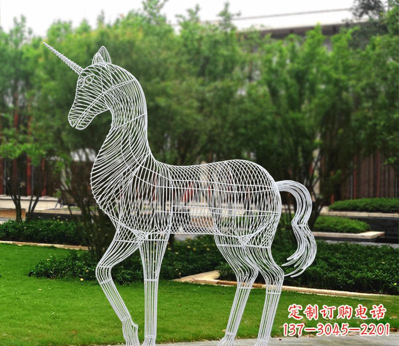 无锡不锈钢马雕精美艺术品