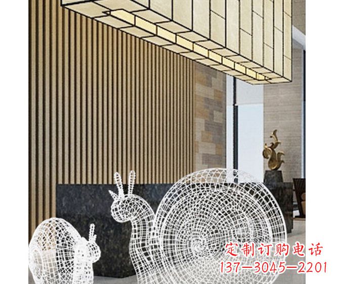 无锡不锈钢蜗牛雕塑精致多姿