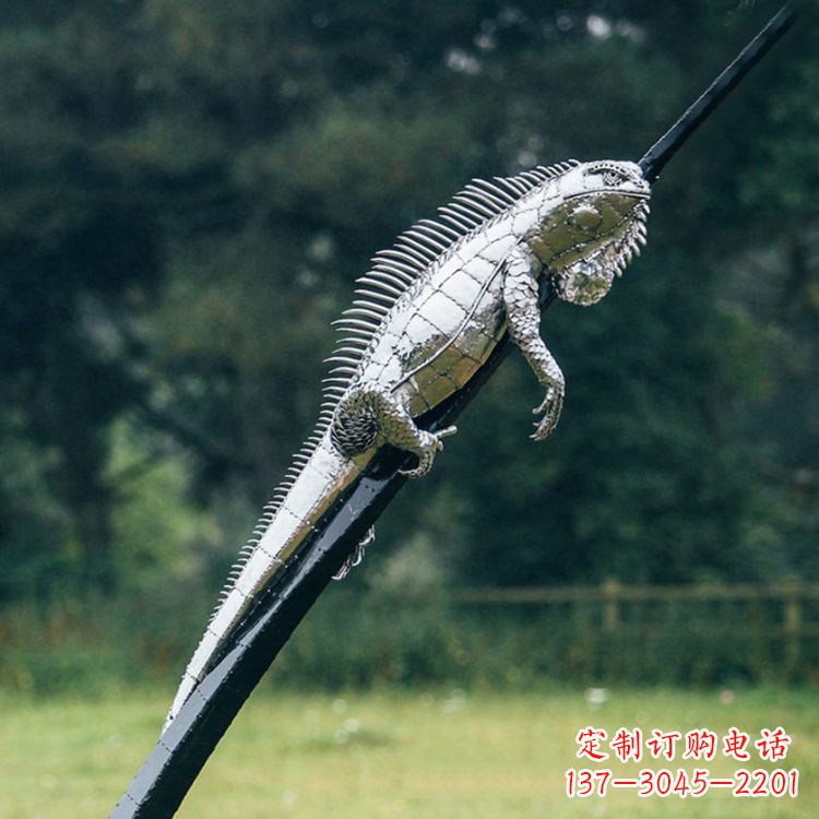 无锡不锈钢蜥蜴雕塑艺术的精美体现
