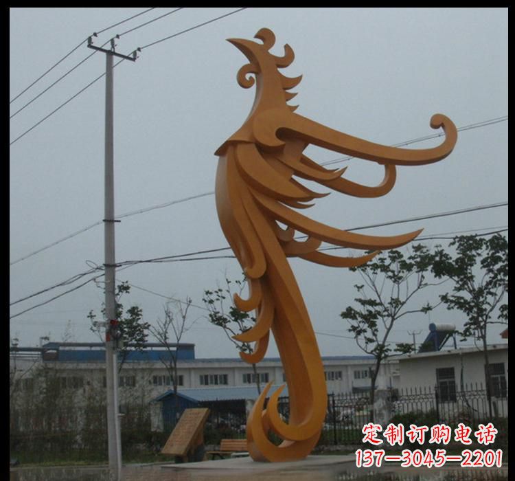 无锡不锈钢凤凰雕塑抽象艺术的精美杰作