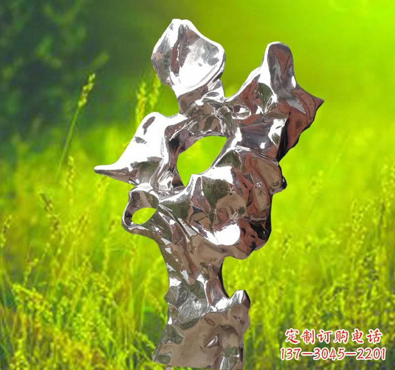 无锡太湖石雕塑精致的不锈钢艺术