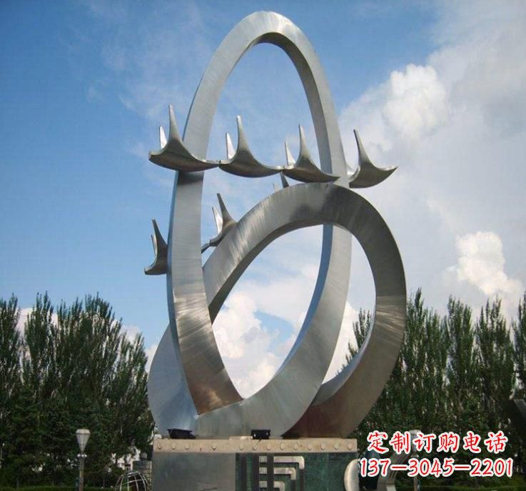 无锡大雁飞翔——不锈钢现代大雁雕塑