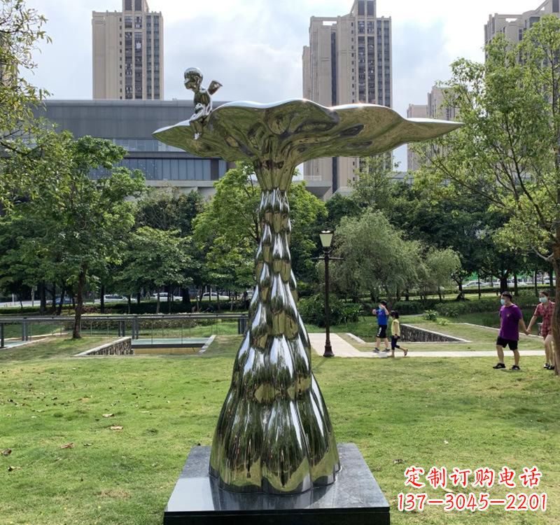 无锡不锈钢现代水滴雕塑