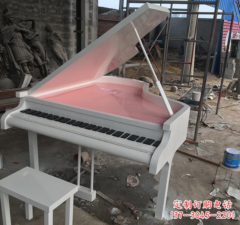 无锡不锈钢校园钢琴雕塑