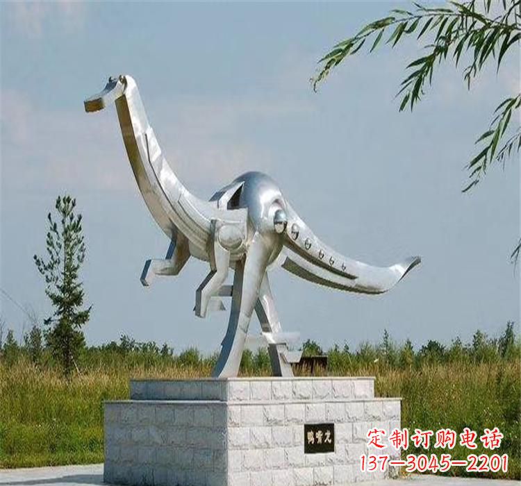 无锡不锈钢鸭嘴龙雕塑