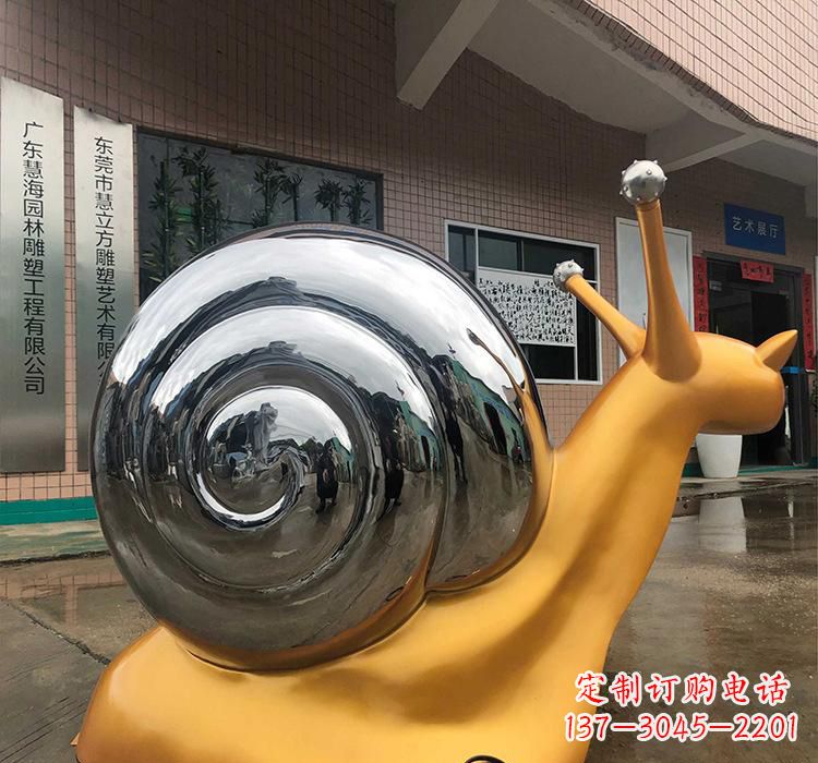 无锡不锈钢艺术动物蜗牛雕塑