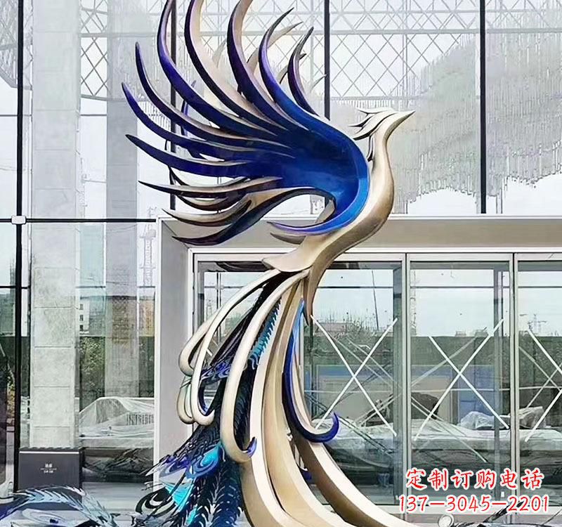 无锡不锈钢艺术凤凰雕塑