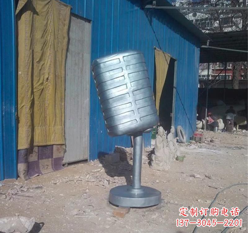 无锡不锈钢艺术话筒雕塑