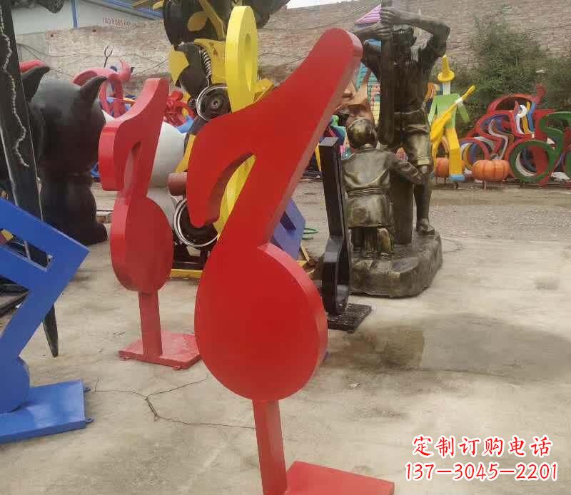 无锡不锈钢音符雕塑悠扬的音乐美学