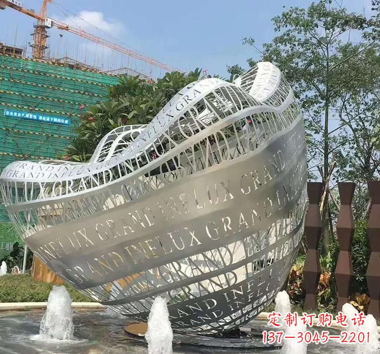 无锡不锈钢元宝雕塑精致华贵的象征