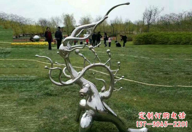 无锡不锈钢树枝雕塑精美的艺术装饰
