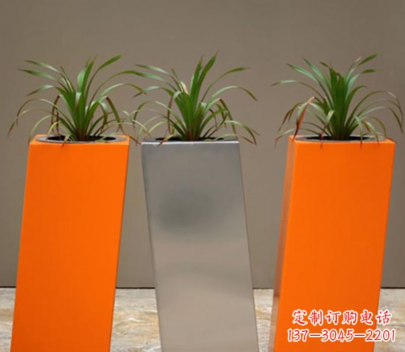 无锡不锈钢花盆雕塑一种全新的视觉体验