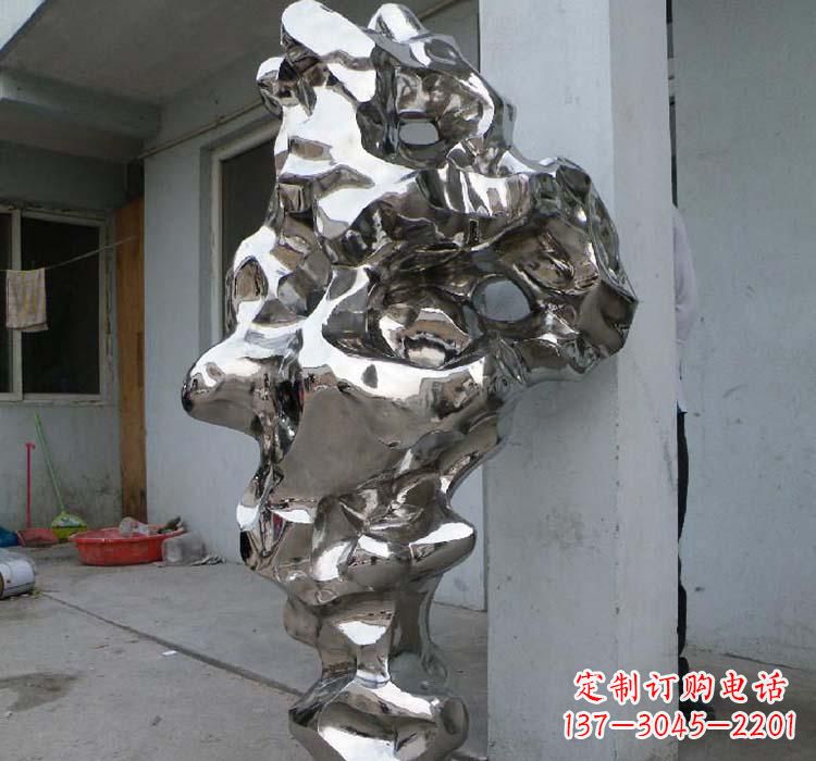 无锡不锈钢园林景观太湖石雕塑