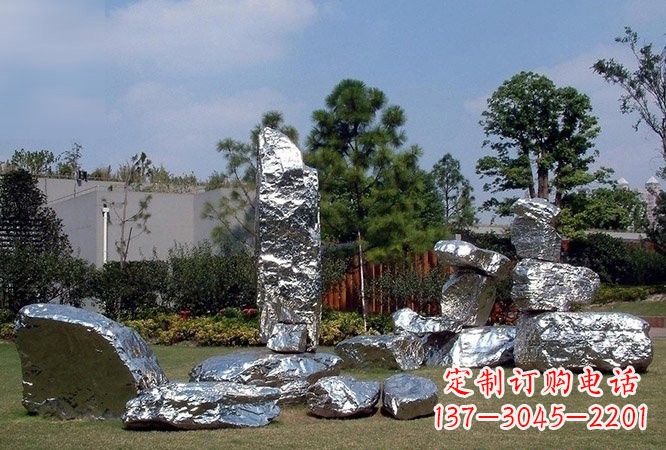 无锡不锈钢园林太湖石雕塑