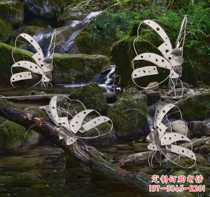 无锡不锈钢园林艺术镂空蝴蝶雕塑