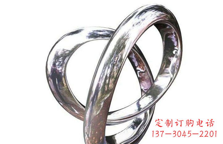 无锡不锈钢圆环雕塑222
