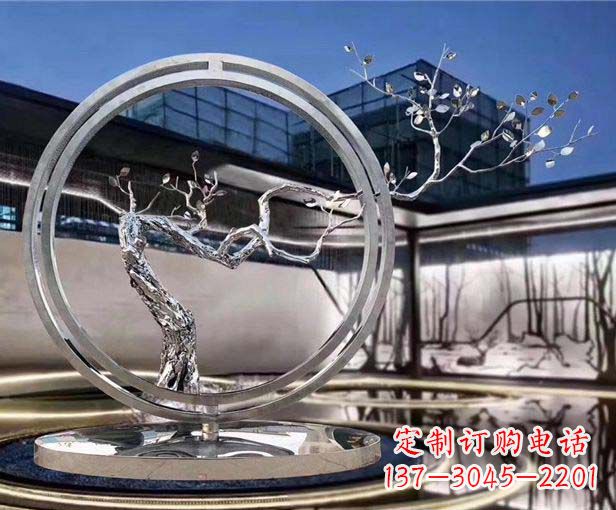无锡不锈钢圆环景观雕塑给城市带来活力与美感